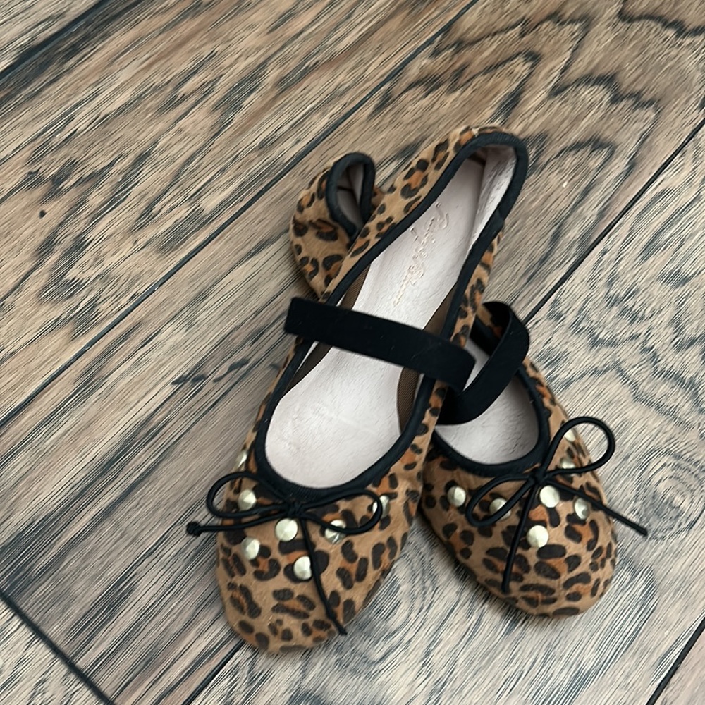 Ruby & Bloom Leopard Print Ballet Flats Girls size 13